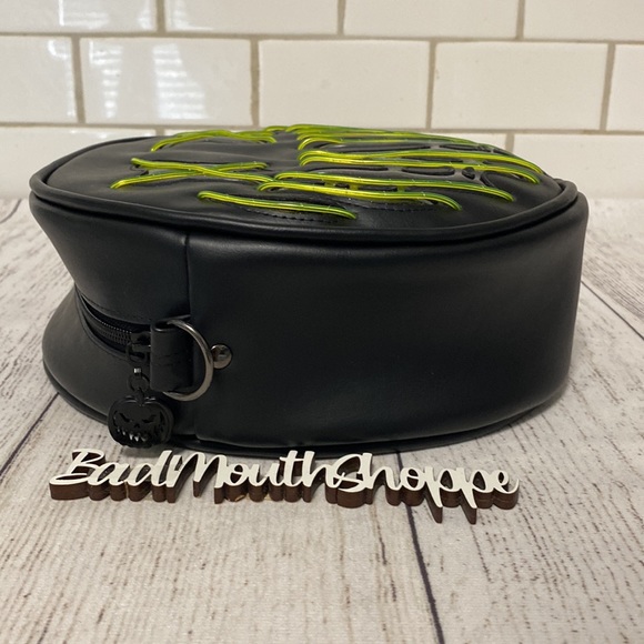 *Sewing Samhain The Purge Light Up LED Green Crossbody Purse Bag - Picture 3 of 11